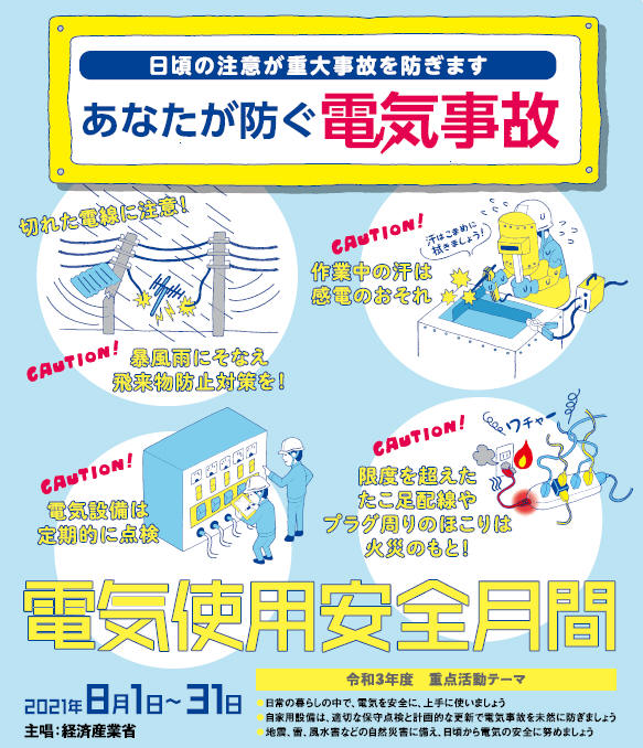 電気使用安全月間ポスター