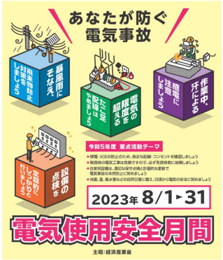 電気使用安全月間ポスター