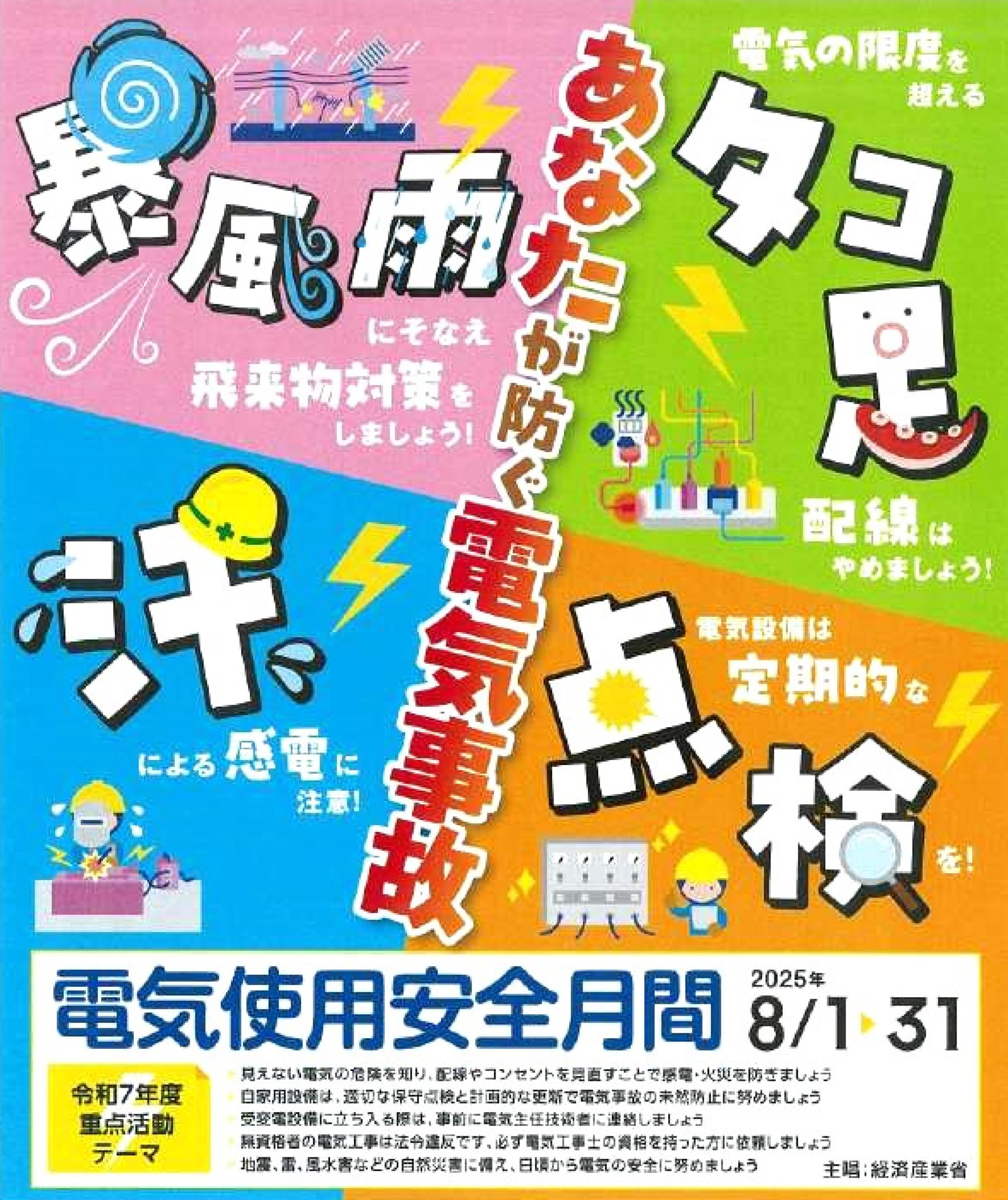 2025年電気使用安全月間ポスター